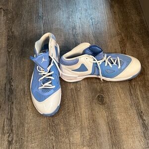 Jordan Blue and White Athletic Shoes